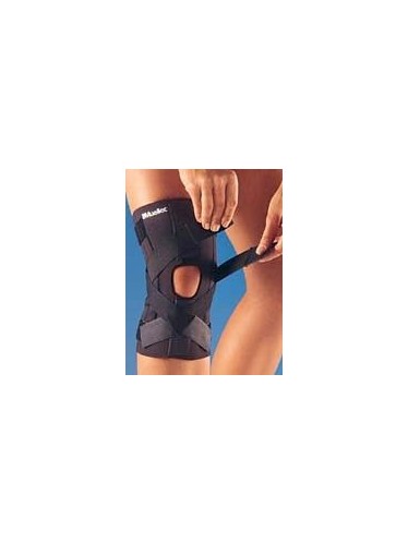 Mueller Hinged Wraparound Knee Brace, Black, Size Reg 