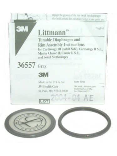Stethoscope Parts: Master Cardiology Tunable Diaphragm and Rim Assembly