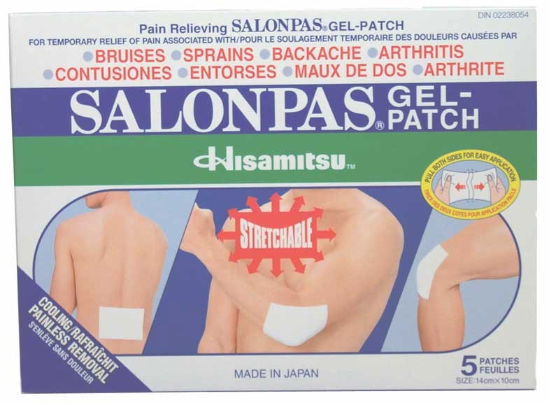 Pain Relieving Gel Patch (Salonpas) 14 x 10 cm (5/pack) The First