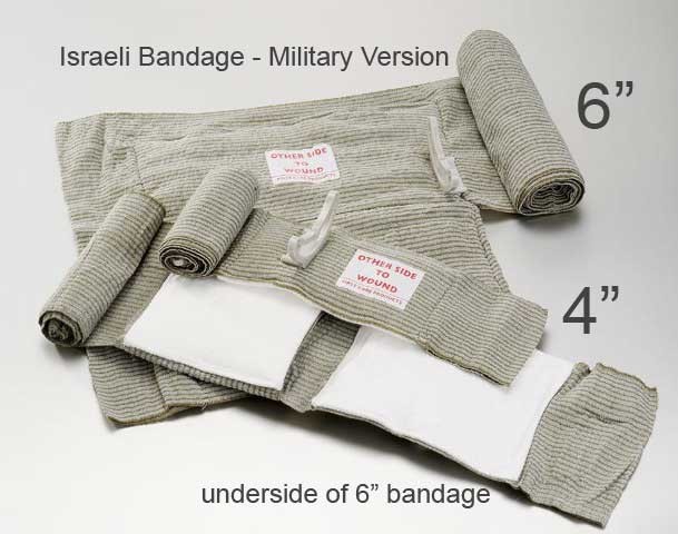 Emergency Bandage (a.k.a. The Israeli Bandage) - 4 or 6 - The First Aid  Zone