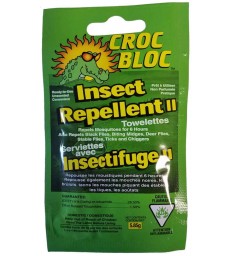 Croc Bloc Insect Repellent Towellete 30% - Single