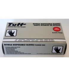 Disposable Nitrile gloves - Black, Powder Free