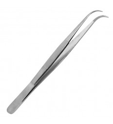 6" Curved Needle Nose Tweezer