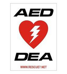 AED Bilingual Wall Sign