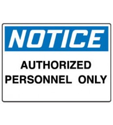 Sign: NOTICE