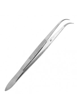 4.5" Curved Needle Nose Tweezer 