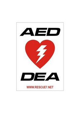 AED Bilingual Wall Sign