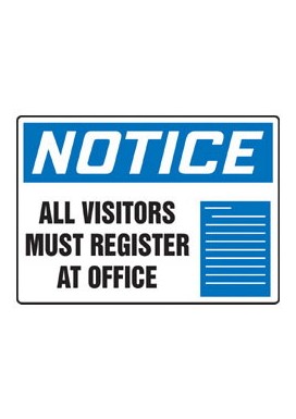 Sign: NOTICE